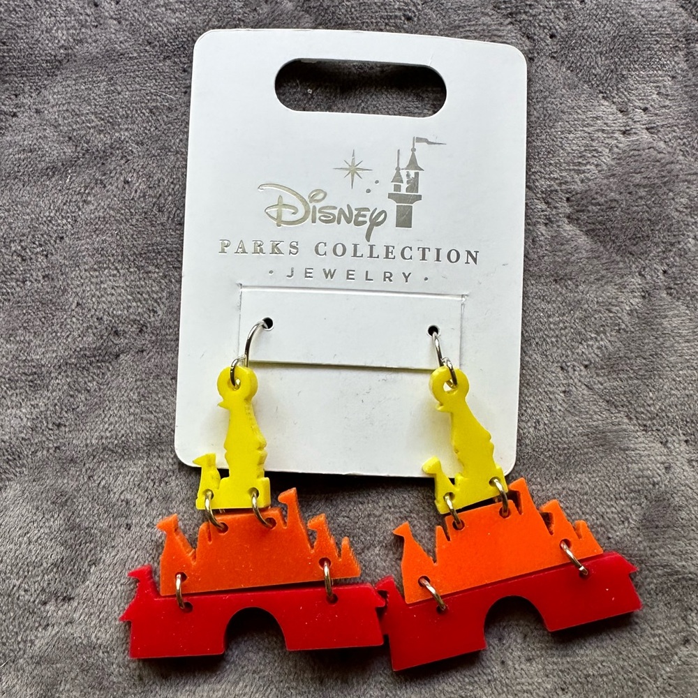 Disney Castle Acrylic Earrings